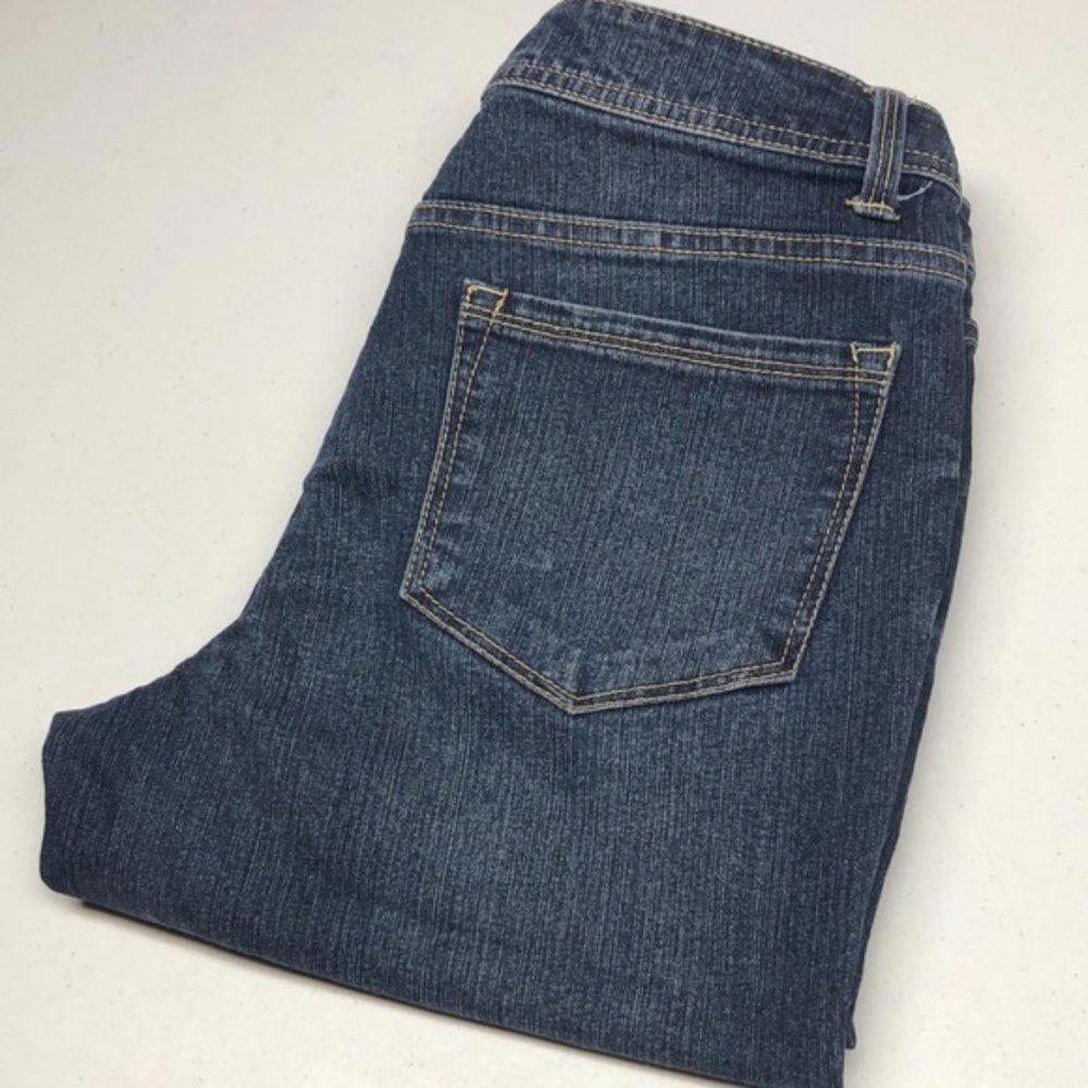 LIKE NEW FADED GLORY FACTORY DENIM CAPRIS 8/29x14 ⭐